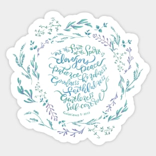 The Fruit of the Spirit - Galatians 5:22~23 Sticker